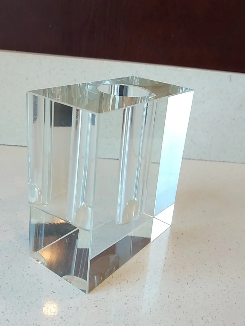 Modern Minimalist Clear Crystal Decorative Bud Vase